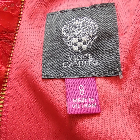 Vince Camuto Pink Lace Dress Size 8 - Picture 5 of 8